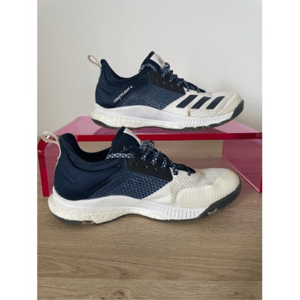 Adidas CrazyFlight‎ X USA Volleyball Shoes Women 6 Navy White Court Indoor Sport - Picture 4 of 11